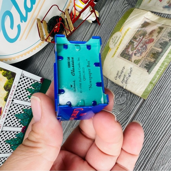 Vintage hallmark kiddie car movie , sign , trash can , news paper, mechanic ect - Picture 7 of 16